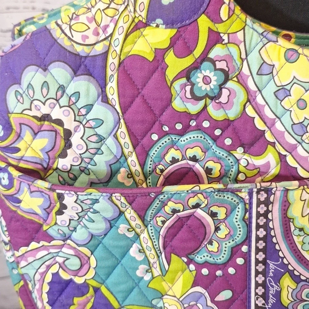 Vera Bradley Floral Quilted Laptop Tote – Fits 15